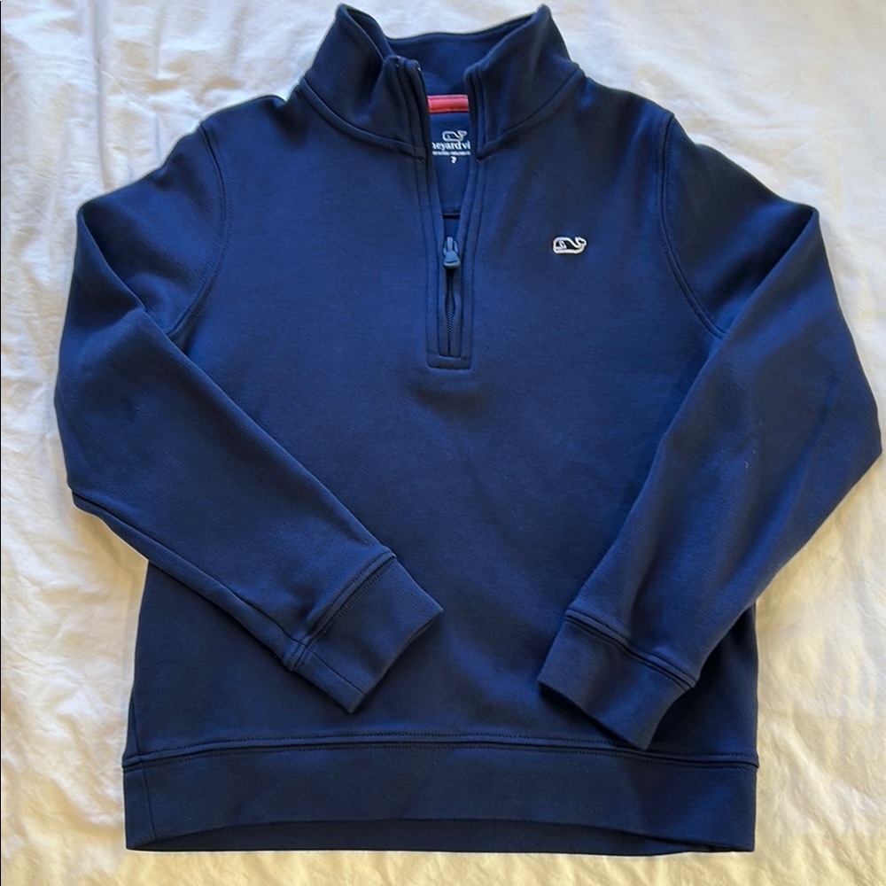 Boy's Navy Half-Zip Sweater Vineyard Vines